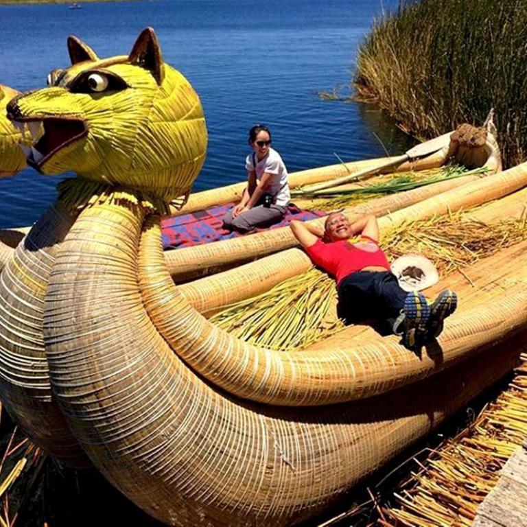 Отель Uros Aruma-Uro On Uros Floating Islands Пуно Экстерьер фото